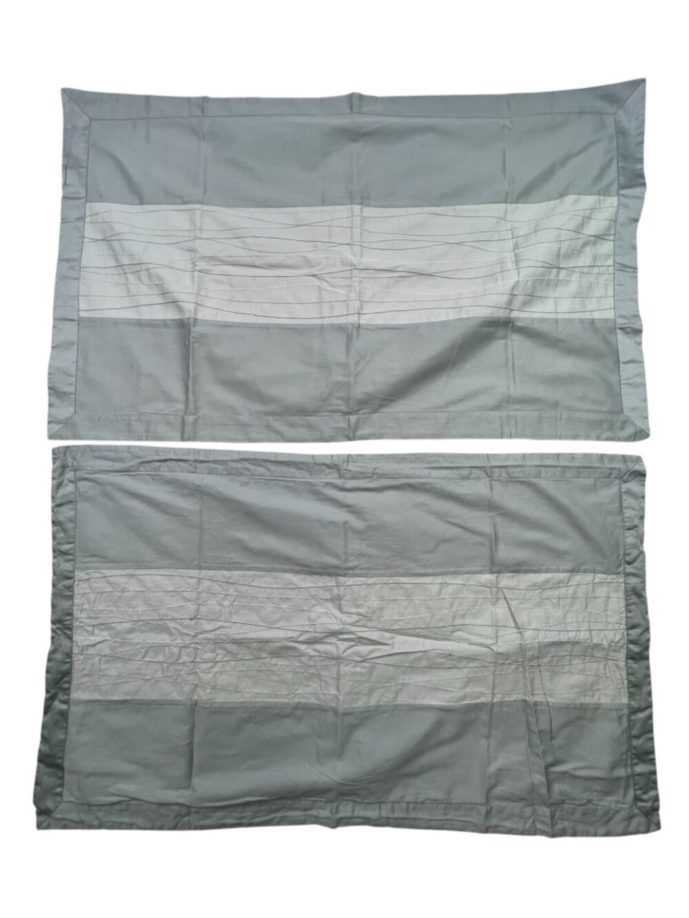 Striped Rectangle Lightweight Pillowcase Bedding Textured Classic Set of 2